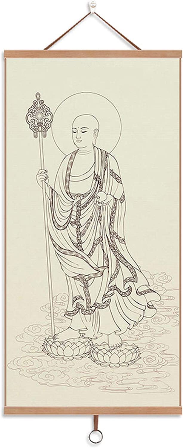 Amazon｜掛け軸 仏像画掛軸 仏像 観音菩薩 手作り 仏具観音 茶室